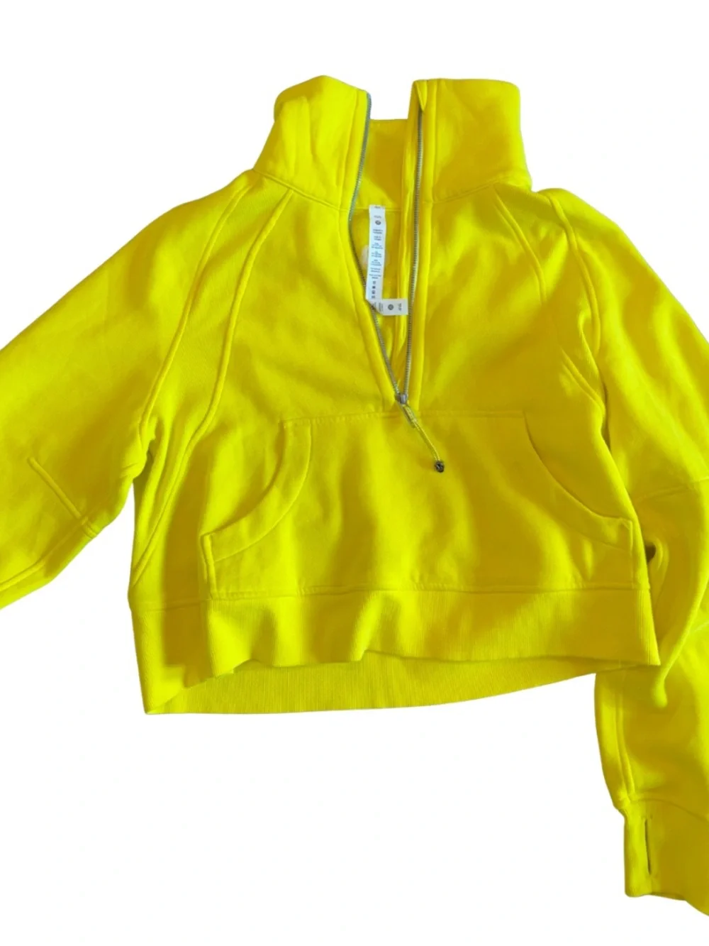 LIKE NEW Women’s Lululemon Sonic Yellow Pullover Size XS/S